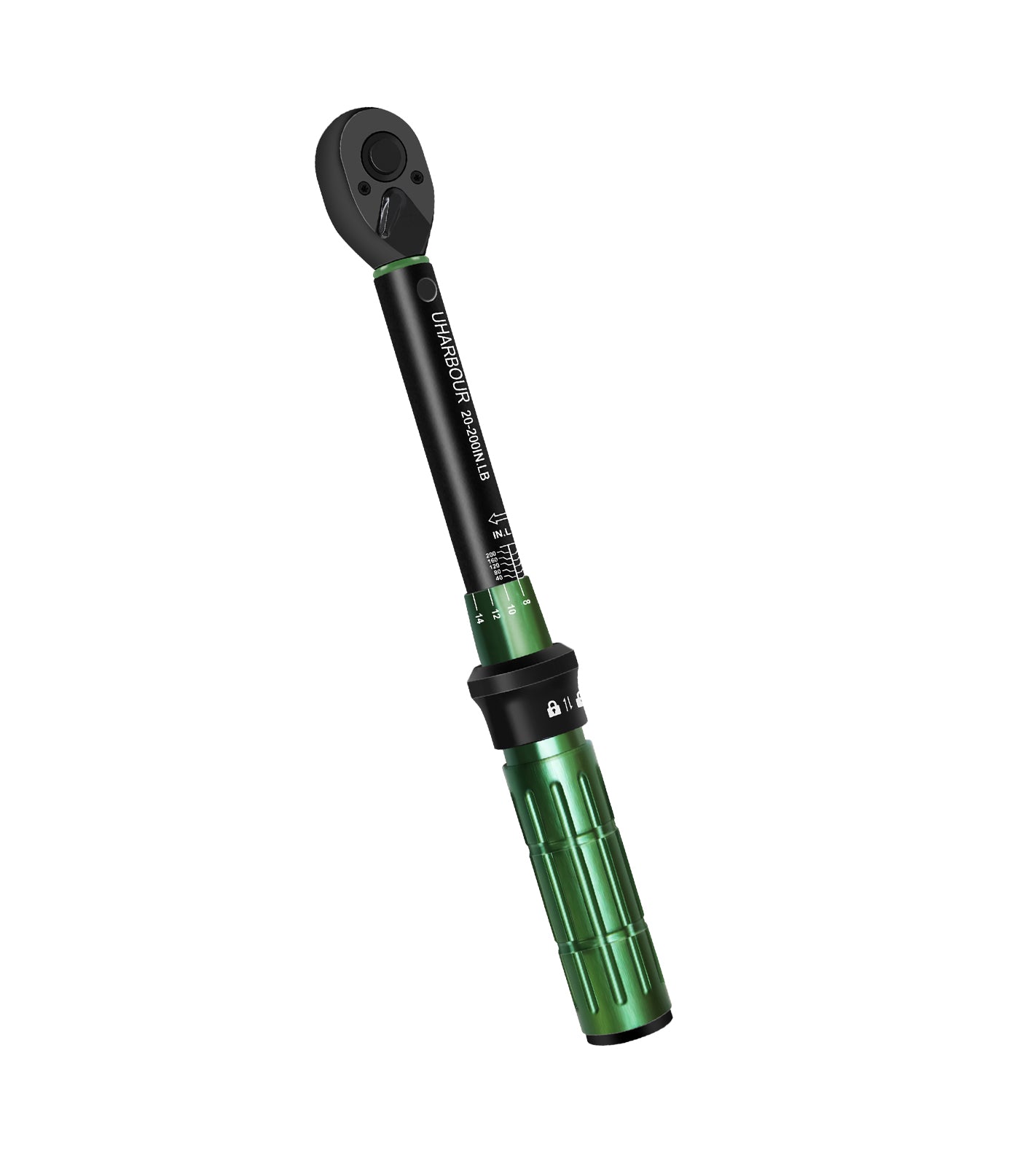 Uharbour Torque Wrench 1/4 Drive, 1/4 Torque Wrench 20-200 in-Lb, Dual
